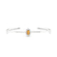 Romance | Oval Citrine Bangle