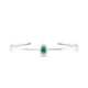 Romance | Oval Emerald Bangle