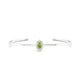 Romance | Oval Peridot Bangle