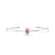 Romance | Oval Pink Sapphire Bangle
