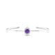 Romance | Round Amethyst Bangle