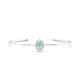 Romance | Round Aquamarine Bangle