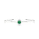 Romance | Round Emerald Bangle