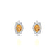 Romance | Boucles d'oreilles Citrine Ovale
