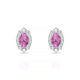 Romance | Boucles d'oreilles Saphir Rose Ovale