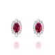 Romance | Oval Ruby Earrings