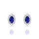 Romance | Boucles d'oreilles Saphir Ovale