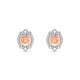 Romance | Round Morganite Earrings