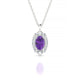 Romance | Oval Amethyst Pendant