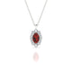 Romance | Oval Garnet Pendant