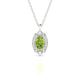 Romance | Oval Peridot Pendant