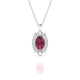 Romance | Oval Rhodolite Pendant