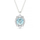 Romance | Pendentif Aigue-marine Ronde