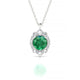 Romance | Pendentif Émeraude Ronde