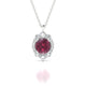 Romance | Pendentif Rhodolite Ronde