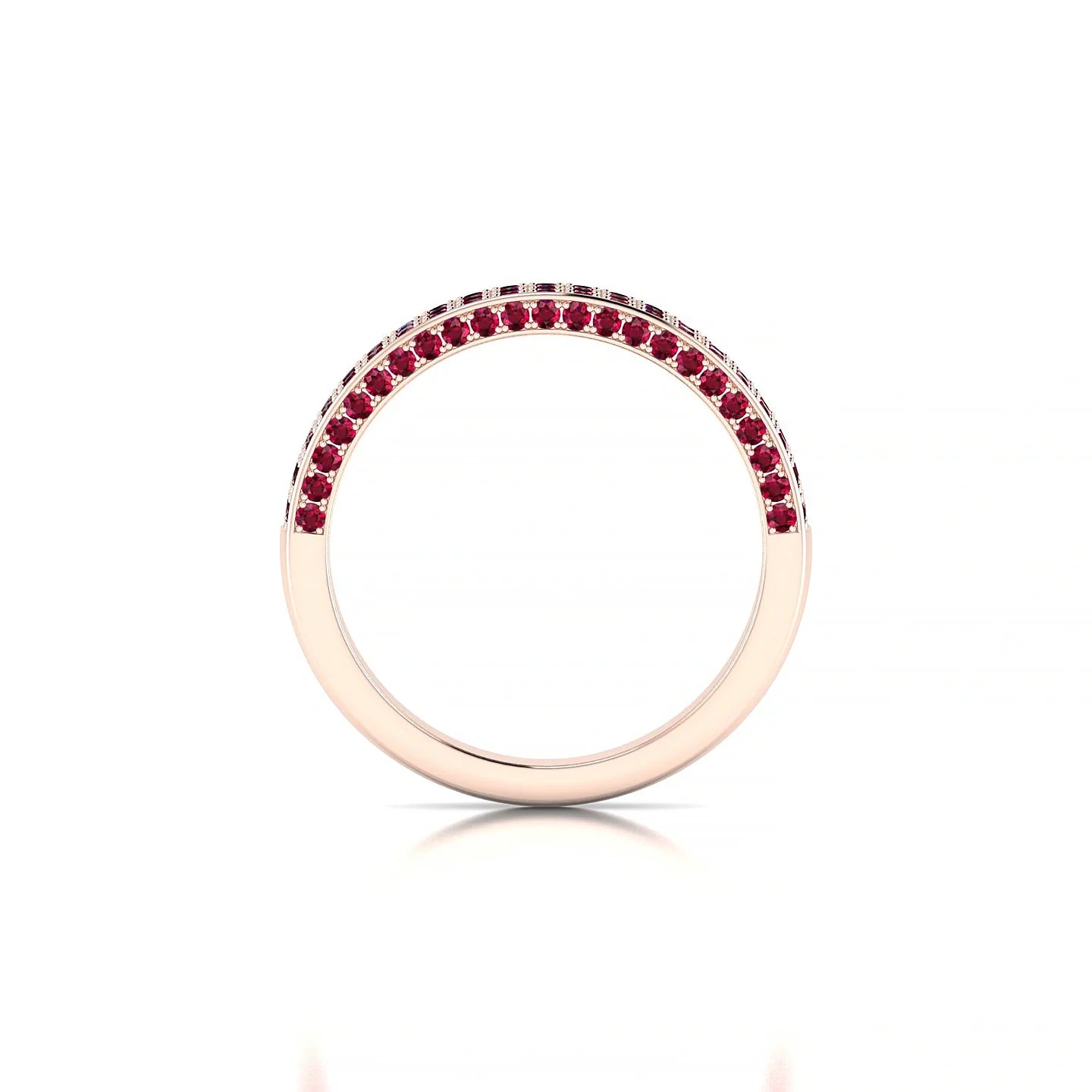 Seraph | 18k Rose Gold 1.3 mm Round Ruby Ring