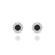 Solace | Boucles d'oreilles Diamant Noir Rond