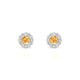 Solace | Boucles d'oreilles Citrine Ronde