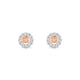 Solace | Round Morganite Earrings