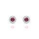 Solace | Boucles d'oreilles Rhodolite Ronde