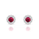 Solace | Boucles d'oreilles Rubis Rond