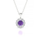 Solace | Round Amethyst Pendant