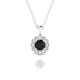 Solace | Round Black Diamond Pendant