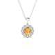 Solace | Round Citrine Pendant