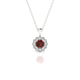 Solace | Round Garnet Pendant