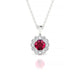 Solace | Round Ruby Pendant