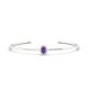 Solar | Oval Amethyst Bangle