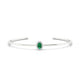 Solar | Oval Emerald Bangle