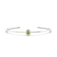 Solar | Oval Peridot Bangle