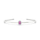 Solar | Oval Pink Sapphire Bangle