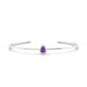 Solar | Pear Amethyst Bangle