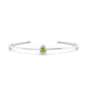 Solar | Pear Peridot Bangle