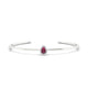 Solar | Pear Rhodolite Bangle