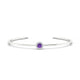 Solar | Round Amethyst Bangle