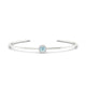 Solar | Round Aquamarine Bangle