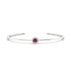 Solar | Round Rhodolite Bangle