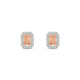 Solar | Boucles d'oreilles Morganite Émeraude