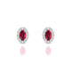 Solar | Boucles d'oreilles Rubis Ovale