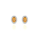 Solar | Boucles d'oreilles Citrine Ovale