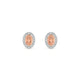 Solar | Oval Morganite Earrings