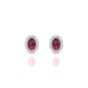 Solar | Boucles d'oreilles Rhodolite Ovale