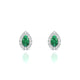 Solar | Pear Emerald Earrings