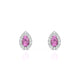 Solar | Boucles d'oreilles Saphir Rose Poire