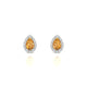 Solar | Boucles d'oreilles Citrine Poire