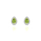 Solar | Pear Peridot Earrings