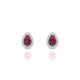 Solar | Boucles d'oreilles Rhodolite Poire